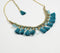 Handcrafted Boho-chic Tassels Brass Necklace
