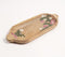 Hand Painted Mango Wood Floral Elongated Platter