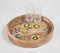 Hand printed Floral Mango Wood Tray