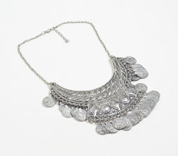 Handcrafted Boho-chic Layered Iron Necklace_2