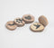 Handcrafted Monochromatic Wooden Magnets (Set of 5)