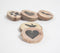 Handcrafted Monochromatic Wooden Magnets (Set of 5)