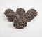 Handcrafted Dark Rose Shola Flowers (set of 6)
