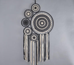 Handmade Crochet Monotone Wall Mural