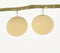 Handmade Brass Coin Dangle Earrings