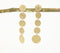 Handmade Brass Coin Shoulder Duster Earrings