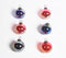 Handmade Glass Christmas Bobbles (set of 6)