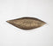 Handmade Golden Boat-Shaped Textured Serving Platter
