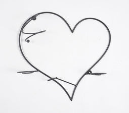 Handmade Iron Heart Wall Decor