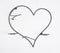 Handmade Iron Heart Wall Decor