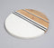 Hand Cut Marble & Mango Wood Round Chopping Board