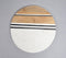 Hand Cut Marble & Mango Wood Round Chopping Board