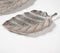 Handmade Aluminium Decorative Leaf Trays (Set of 2)