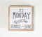 Handmade Wooden 'Monday Morning' Wall Decor