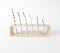 Handmade Wood & Glass Centerpiece - 6 Bottles