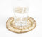Handwoven Brass & Cane Concentric Costers (Set of 3)