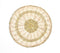 Handwoven Brass & Cane Concentric Costers (Set of 3)