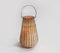 Handwoven Cane & Iron Tea Light Lantern
