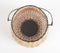 Handwoven Cane & Iron Tea Light Lantern
