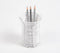Handwoven Cane White Eco-Friendly Pen Stand