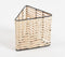 Handwoven Cane & Iron Triangle Pen Stand