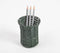 Handwoven Cane & Iron Monotone Pen Stand