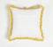 Handwoven Cotton Check Fringed Cushion Cover
