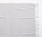 Handwoven Cotton Grey Chevron Tasseled Throw