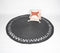 Handwoven Classic Black Round Jute Rug