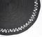 Handwoven Classic Black Round Jute Rug