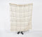 Handwoven Cotton Neutral Checkered Throw with Tassels