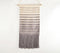 Handwoven Cotton Striped Fringed Wall Hanging
