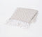 Handwoven Cotton Striped & Lattice Tasseled Throw