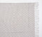 Handwoven Cotton Striped & Lattice Tasseled Throw