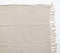Handwoven Cotton Textured Dusty Cream Tasseled Throw