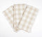 Handwoven Checkered Cotton Kitchen Towels (set of 3)
