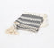 Handwoven Cotton Monochrome Geometric Tasseled Throw
