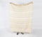 Handwoven Line Striped Cotton Throw with Tassels