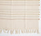 Handwoven Line Striped Cotton Throw with Tassels