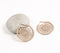 Handwoven Nude-Toned Nylon Thread Hoop Earrings