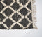 Handwoven Lattice Monochrome Tasseled Rug