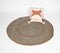 Handwoven Jute & Discarded Fabric Brown Classic Spiral Rug