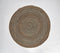 Handwoven Jute & Discarded Fabric Brown Classic Spiral Rug