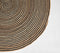 Handwoven Jute & Discarded Fabric Brown Classic Spiral Rug