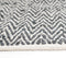Handwoven Leather & Cotton Chevron Durry