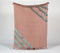 Handwoven Dusty Pink Throw with Teal Accents