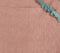 Handwoven Dusty Pink Throw with Teal Accents