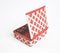 Handwoven Recycled Cotton Beige & Red Box