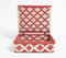 Handwoven Recycled Cotton Beige & Red Box