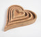 Heart-Shaped Mango Wood Nesting Trays (set of 4)